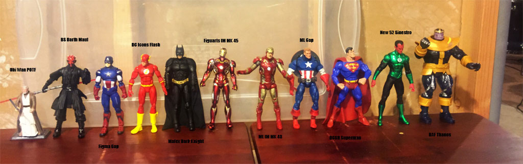 6 inch action figures on sale scale